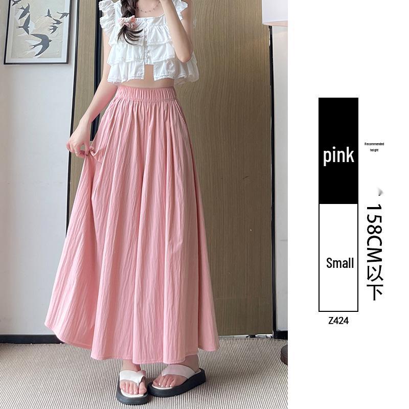 Женские кюлоты миди А-силуэта с высокой талией Yamamoto - Летние 2025 Повседневные брюки с широкими штанинами из ледяного шелка