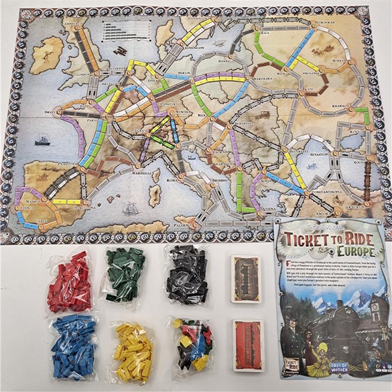 Английская версия European Ticket Tour Карточная игра European Ticket Tour Настольная игра Europe Game