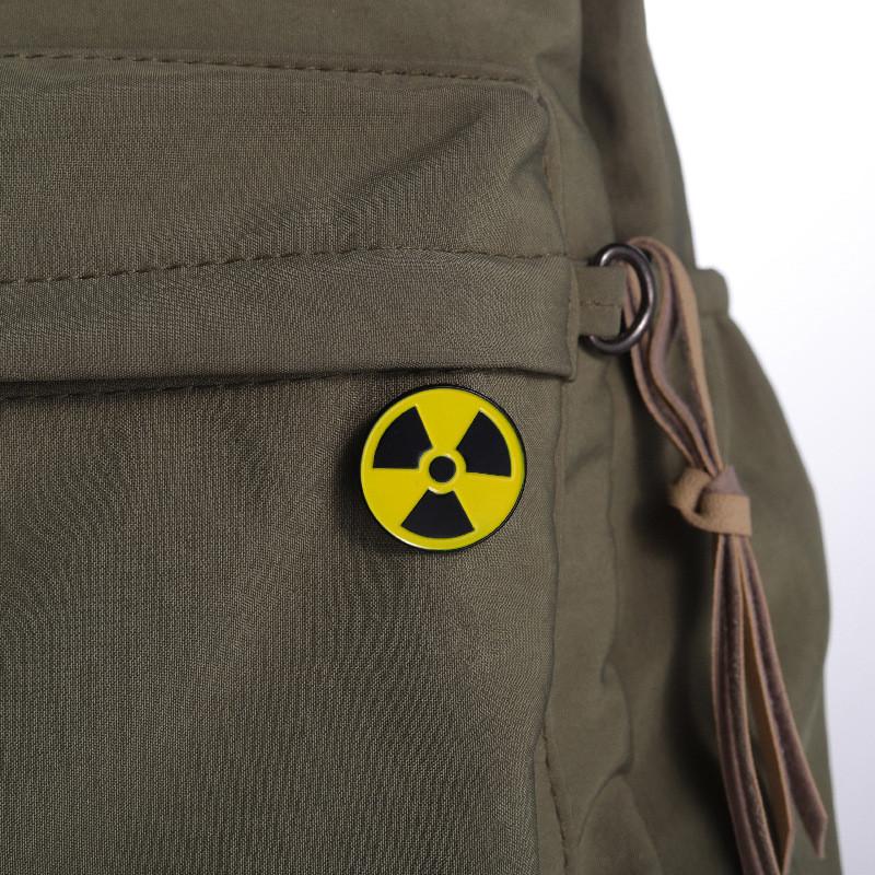 Creative Radiation Geometric Sign Brooch Durable Alloy Pin For Fashionable Accessories
