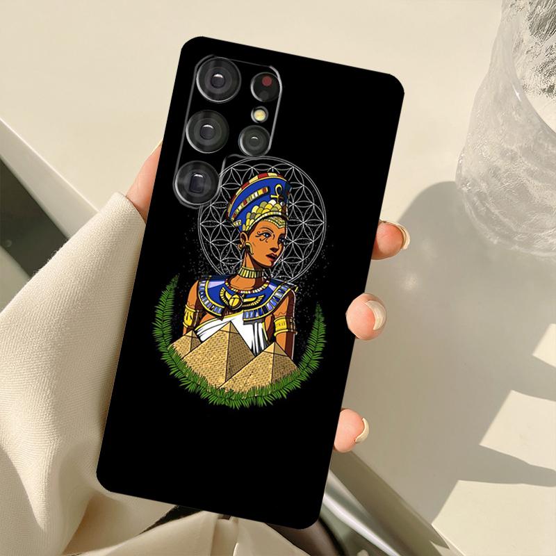 Египет Нефертити Анкх Чехол Для Samsung Galaxy S24 Ultra S21 S22 S23 S25 Ultra S9 S10 Plus S20 FE S25 FE Задняя Крышка