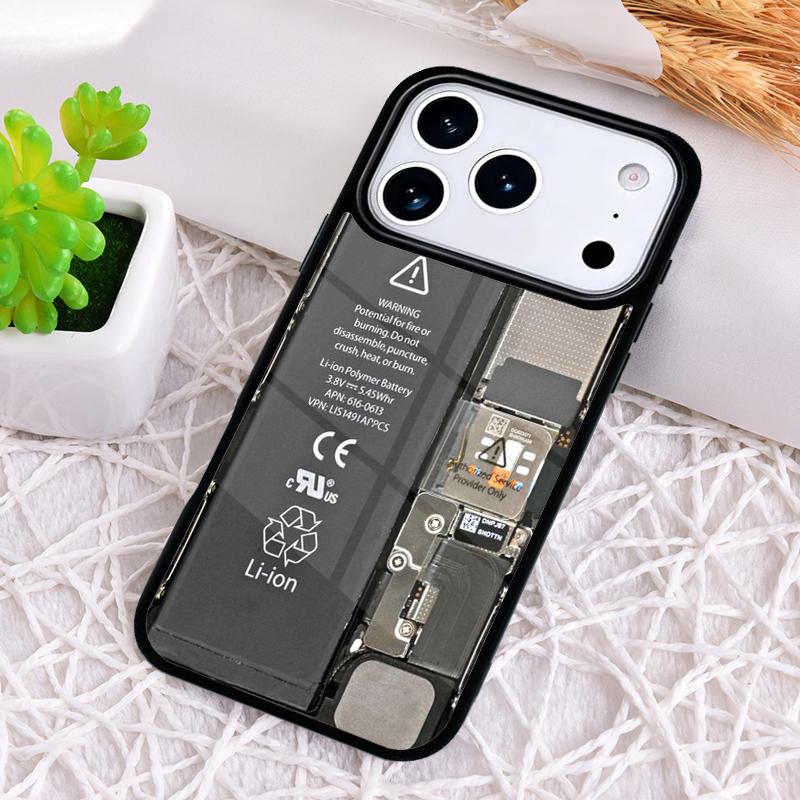 Ударопрочный чехол для телефона с рисунком материнской платы для iPhone 17 Air 16e 15 11 12 14 13 Pro Max Защитная крышка Coque
