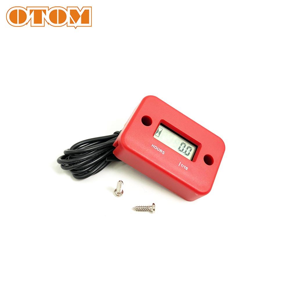 OTOM Motorcycle Engine Hourmeter Universal Inductive Digital Waterproof Gauge LCD Display For CRF YAYO KXL RMZ KTM EXC YZF Parts