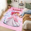 Personalized Name Princess Fantasy Living Room Non-Slip Area Rug Soft Carpet for Bedroom Kids Playroom Sofa Office Home Decor Doormat
