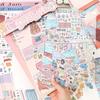 3D Miniature Landscapes Stickers Collection 2 Themes PET DIY Cabin Scene Sticker Removable DIY Crafts Miniature Scene Collage