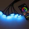 4 шт. Управляемая через приложение RGB светодиодная подсветка передней решетки для Toyota Tacoma Tundra Ford F-150
