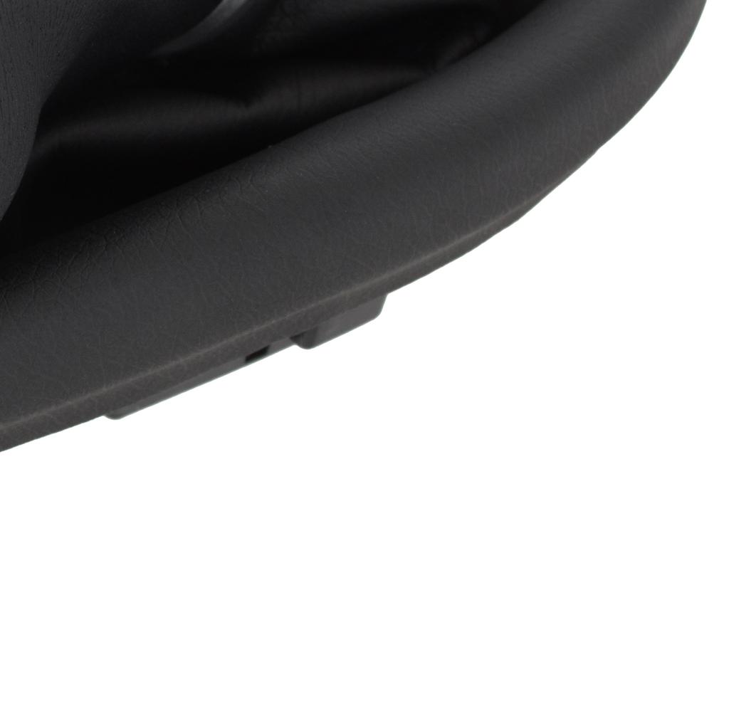 Seat Leon II 05-13 BLACK ECO LEATHER gear shift knob + gaiter with frame 5 SPEEDS