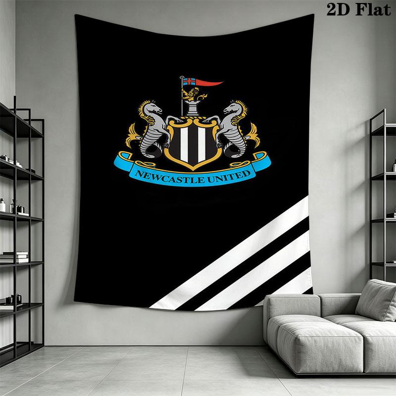 Логотип NUFC Настенное панно Печатное тканевое одеяло Декоративные гобелены для спальни гостиной Домашний декор
