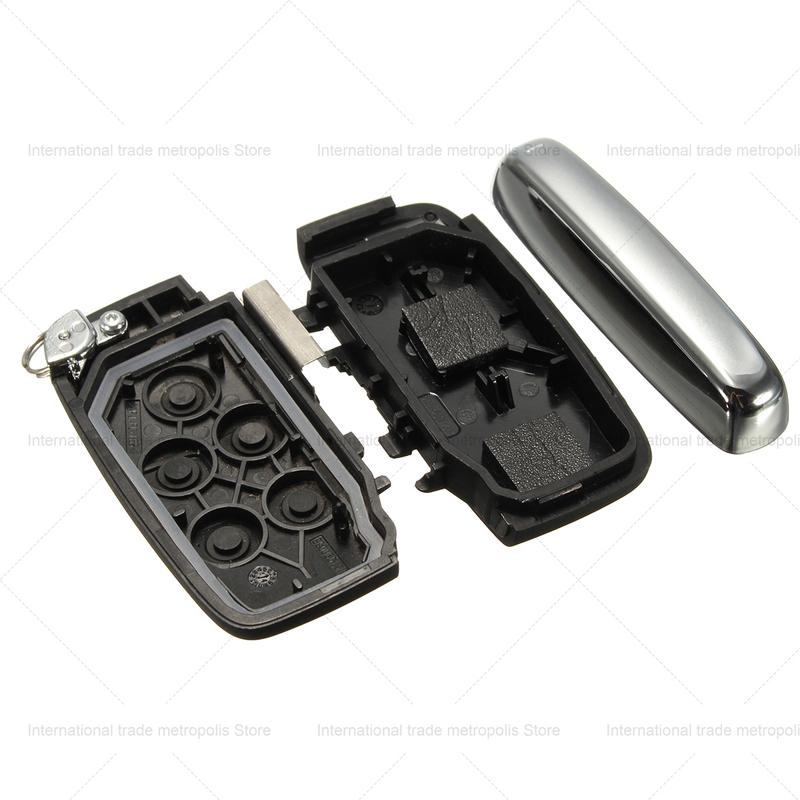 OEM Smart Car Key Shell Case 5Button for Land Rover Range Rover Evoque Discovery 4 Sport Freelander Jaguar XFL XE XJ Remote Key