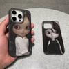 Темная милая кукла Арт для IPhone 16 15 14 13 12 11 17 Pro Max Plus Волна Гофрированный чехол для телефона Защитный от падения