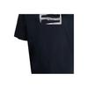 Emporio Armani Мужская футболка с принтом логотипа-буквы SS23, круглым вырезом, коротким рукавом, топ, темно-синий, 6L1TD4-1JSAZ-920
