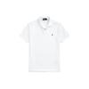 Polo однотонный вышитый логотип свитер повседневная рубашка поло с коротким рукавом мужские топы белый 710680784-184