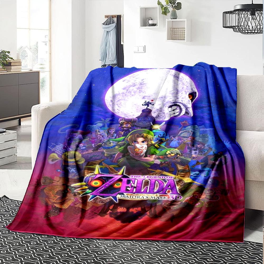 Legend Zelda Print Flannel Blanket High Quality Warm Comfortable Cover for All Seasons Perfect for Gifts Home Decor
