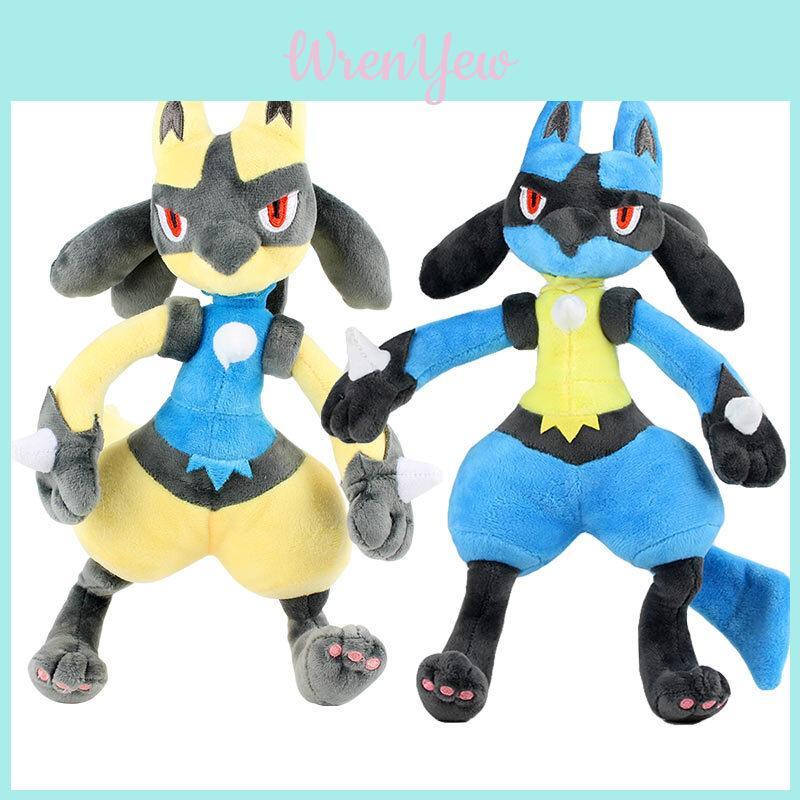 Bright And Soft 12 Inch Pokemon Shiny Luc Lucario Plush Doll With Delicate Plush Fabric