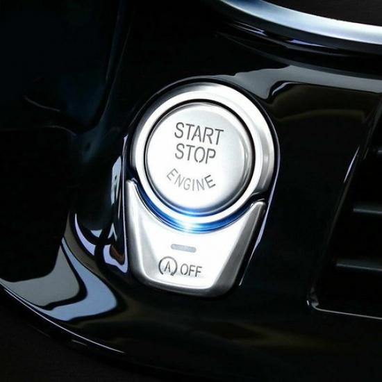 Engine Start Stop Push Button Chrome Cover Trim for BMW 5 Series G30 2017-19 20