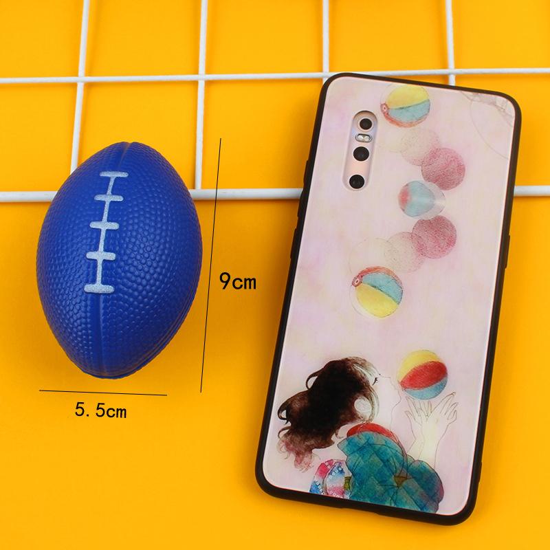 12 шт. ПУ сплошной эластичный губчатый мяч, мяч-пузырь, баскетбол, теннис, бейсбол, регби, мяч для захвата, игрушка для снятия стресса, украшения для сцены