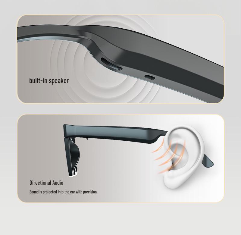 Умные Bluetooth-очки с ИИ: Беспроводные наушники с переводом в реальном времени на 100+ языков, воспроизведением музыки и функцией звонков.