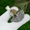 925 Silver Oval Unakite Gemstone Birthday Bezel Wedding Wife New Pendant Jewelry
