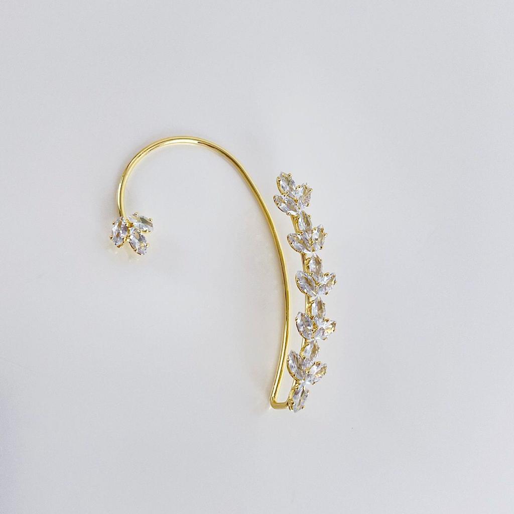 Элегантные цветочные каффы для женщин с листьями — пирсинг не требуется