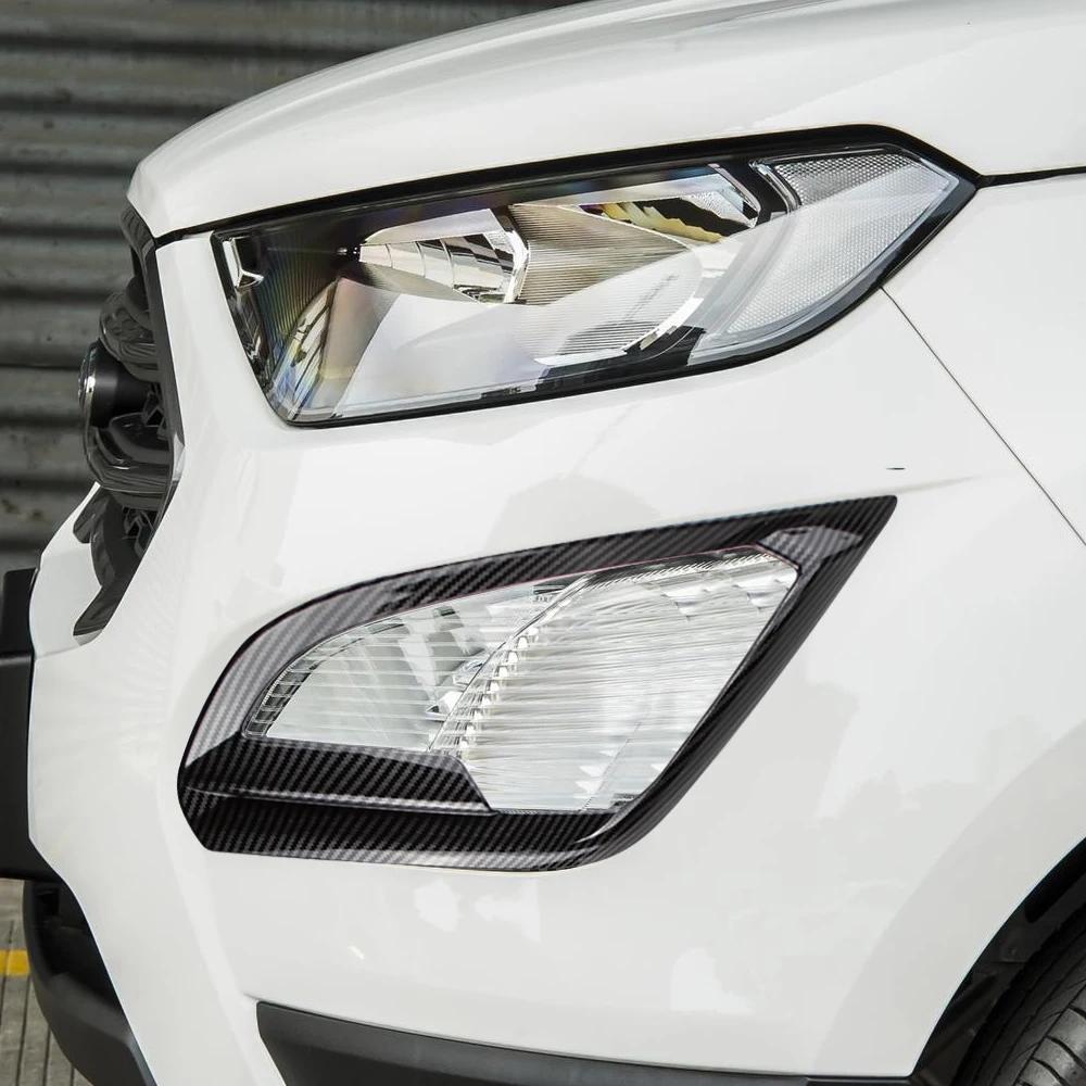 2 шт./комплект Накладка на противотуманную фару автомобиля для Ford Ecosport 2018 2019 2020 2021 Автомобильная наклейка для стайлинга экстерьера Аксессуары