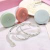 1pc-Small Tape Measure Automatic Telescopic Ruler Plastic Tape Measure Clothing Measuring Ruler Mini Soft Tape Measure