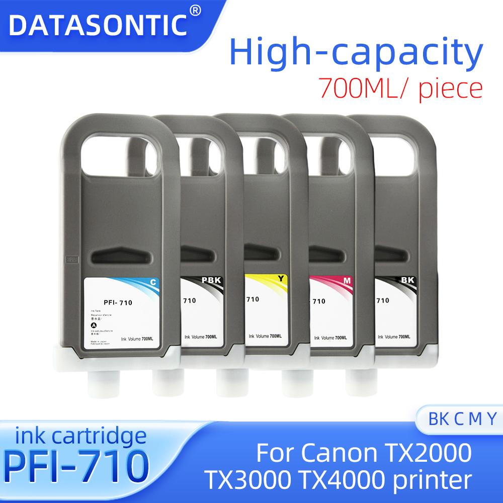 PFI710 PFI-710 Чернильный картридж для принтера Canon TX2000 TX3000 TX4000, чернильный картридж с пигментными чернилами и чипом 700 мл
