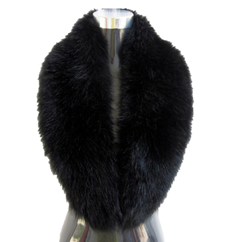 1Pc Women Thicker Shawl Warm Faux Fur Fluffy Scarf Winter Leather Collar