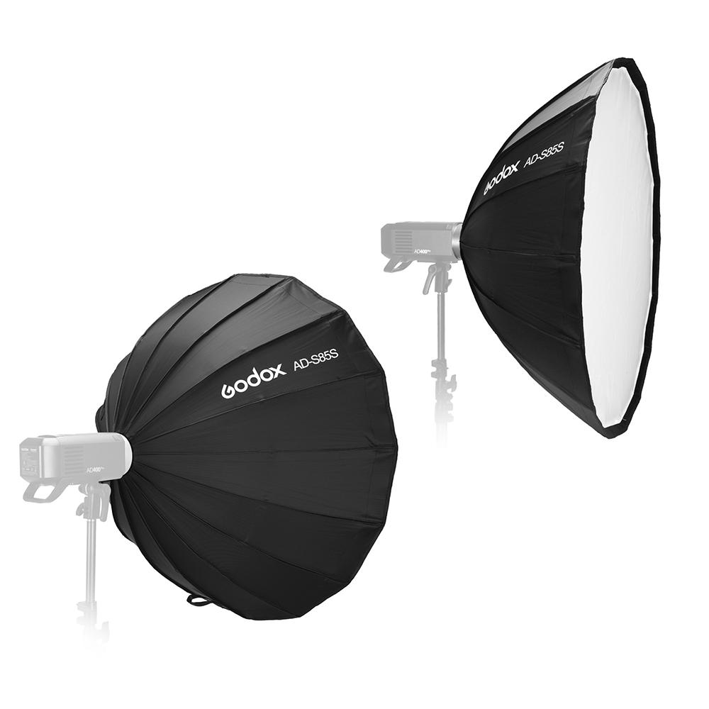 Godox AD-S85S 85 см/33,5 дюйма Портативный глубокий параболический зонт-софтбокс с креплением Godox Быстрая установка