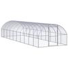 VidaXL Outdoor Chicken Coop 3 X 10 X 2 M Galvanized Steel, 76kg
