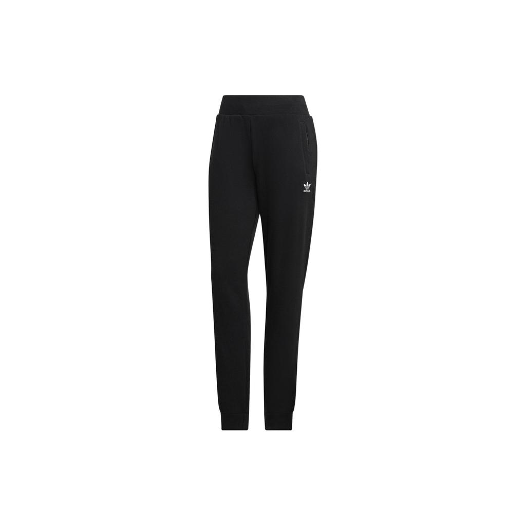 adidas Женские узкие джоггеры с логотипом Originals Trefoil, черные IA6479