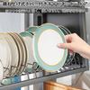 Sameyo Сушилка для посуды над 2-ярусной сушилкой для посуды Тарелка для посуды Тарелка Палочки для еды Разделочная доска Нож Моющее средство Губка Многофункциональная Кухонная полка для хранения Пылезащитная Большая Кухня
