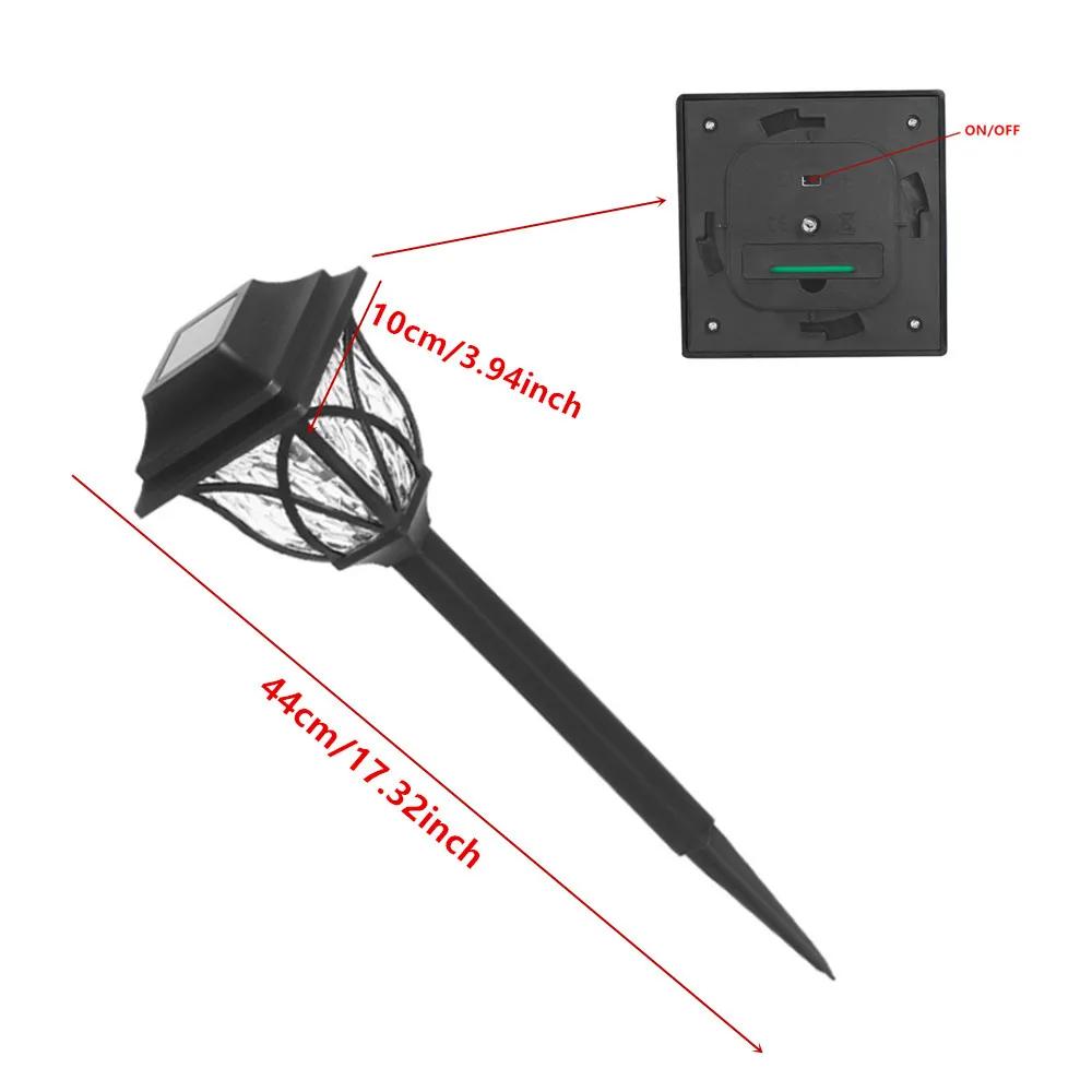 2 шт. солнечные дорожки для двора, уличные IP65, водонепроницаемые солнечные светодиодные лампы, украшения для сада, дорожки, подъездная дорога, патио, двор, лужайка
