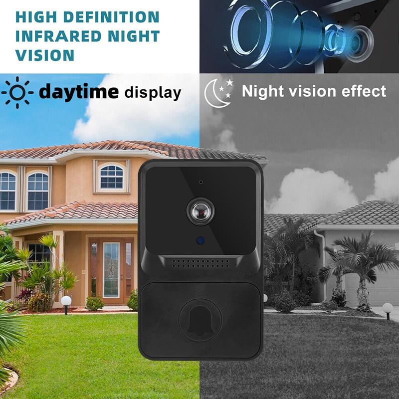 Умный беспроводной видео дверной звонок, цифровой визуальный домофон, WI-FI дверной звонок, водонепроницаемая электронная камера безопасности для швейцара