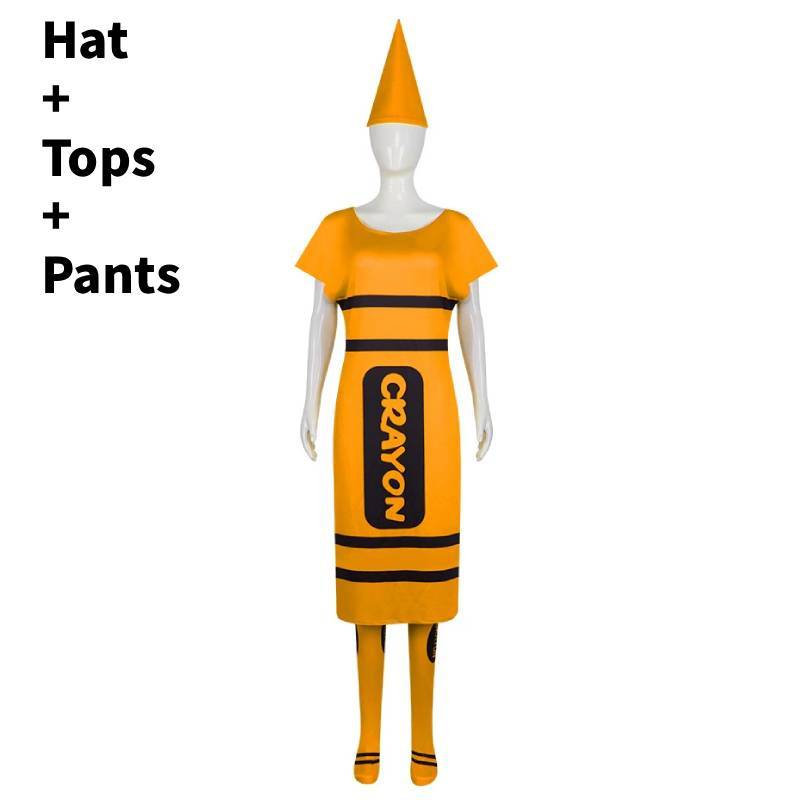 Colored Pencils Cosplay Costume For Adults With Polyester Fabric For Halloween Parties