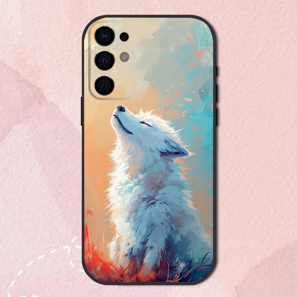 Чехол для телефона с изображением животного Лисы Для Samsung S25, S24, S21, S22, S23, S30, Ultra, S20, Plus, Fe, Lite, Note, 10, 9, 5G Черный Мягкий