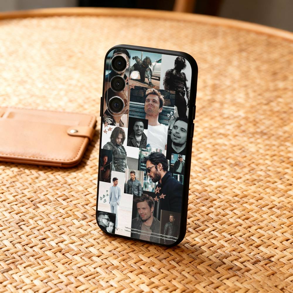 Чехол для телефона с актером С-Себастьяном С-Станом-СС для Samsung A73,A21s,A22,A31,A32,A52,A53,A71,A80, Мягкий черный корпус