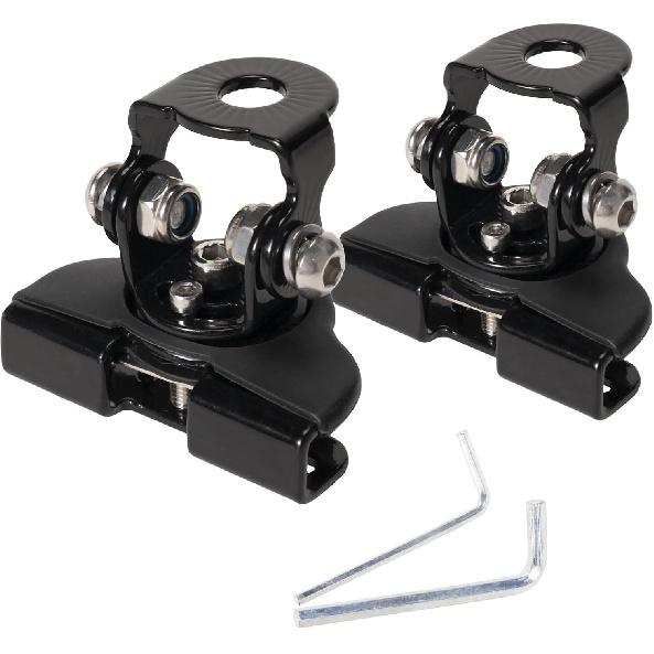 LED Light Bar Mounting Bracket 2PCS Universal Adjustable Pillar Hood Work Lamp Mount Non-Destructive Fixing Ditch Light Brackets Bumper Mount For