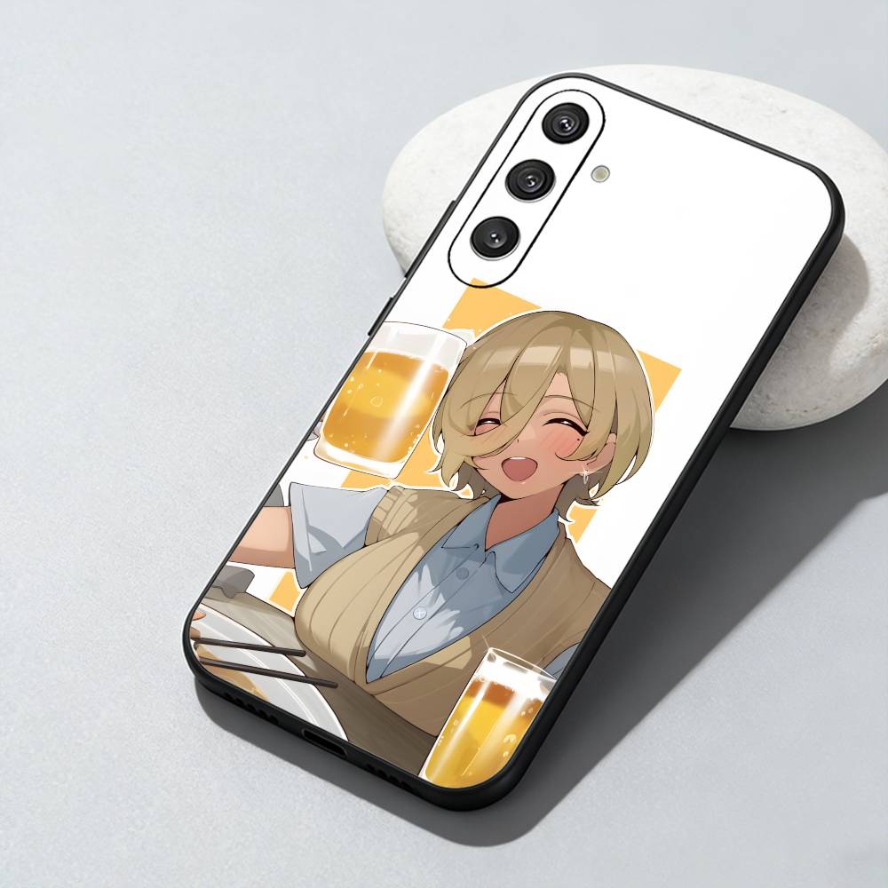 Чехол для телефона Togenashi Togeari G-Girls Band Cry для Samsung Galaxy A73, A72, A71, A70, A52, A51 и других. Мягкий черный чехол