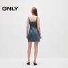 Only Женское осеннее мини-платье из денима со стразами на бретелях, 2024