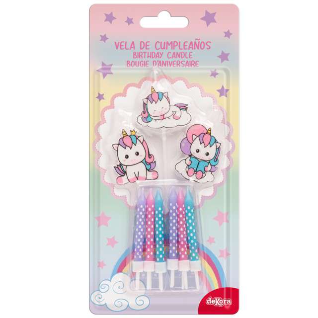 Unicorn Cake Candles Ponies Unicorn 15 pcs