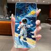 Чехол для Vivo 1920 Чехол для Vivo S1 Pro X50 Lite Прозрачный Силиконовый ТПУ Эстетичный Роскошный Астронавт Милый Кот Ударопрочный Чехол для Телефона