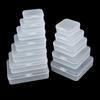 Plastic Transparent Storage Box Square Small Items Case Fishing Tools Accessories  Packing Boxes