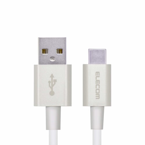 Elecom Smartphone USB Cable USB(A-C) Certified Product Soft Durable 1.2m White [Verified Compatibility with iPhone 16 Series] MPA-ACYS12NWH