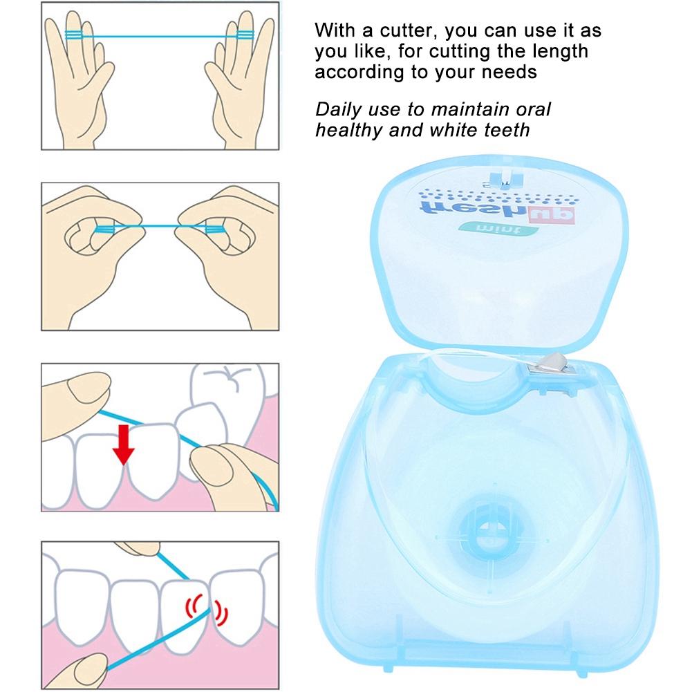 Зубная нить 50 м, средство для удаления бактериального налета, средство для чистки зубов, принадлежности для гигиены полости рта