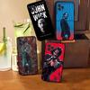 1 шт. Классический чехол для телефона J-john Movie W-wick для iPhone 17 Air 16 15 14 13 12 11 Pro Max 16 15 14 Plus Мягкий чехол из ТПУ