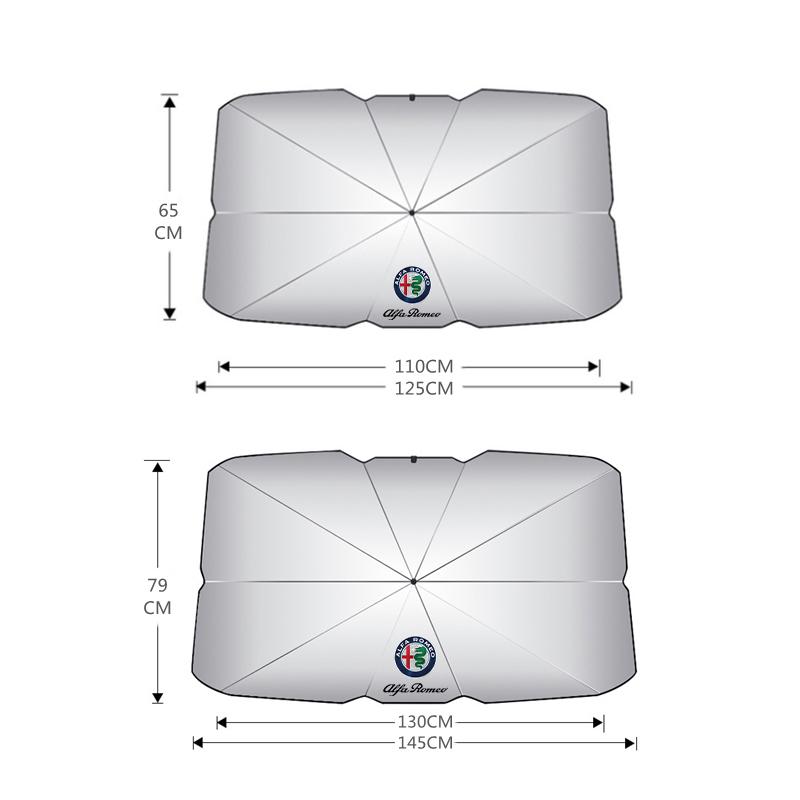 ZIPCA1 Car Sunshade Windshield Umbrella Front Window Sun Shade For Alfa Romeo STELVIO Giulia 159 Giulietta 147 Mito 156 MTO Sportiva