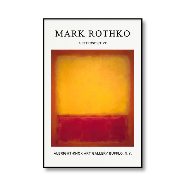 Марк Ротко классический абстрактный холст плакат и принт настенная живопись декоративная картина Современная гостиная украшение дома