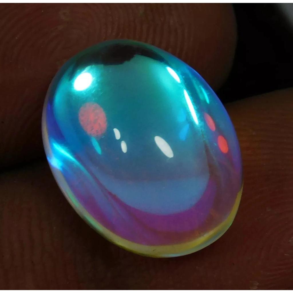 Natural Mystic Topaz Multi-Color Oval Cut 8-10 Ct Fabulous Certified Gemstone