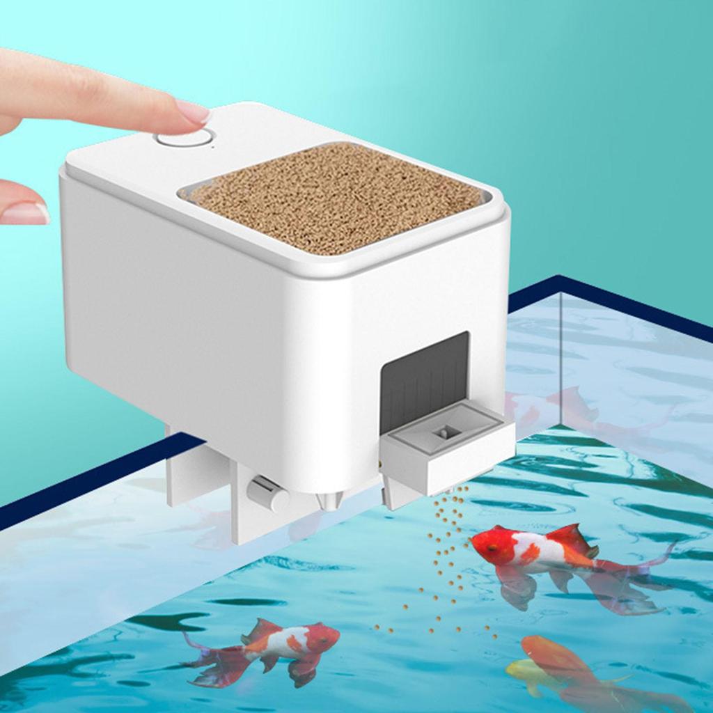 Automatic Fish Feeder Auto Food Pond Dispenser Large Capacity for
