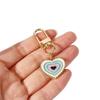 Pendant Car Key Ring Handbag Charms Blue Eye  Key Chain Irregular Heart Keyring Evil Eye Keychain