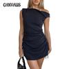 Женское весенне-летнее облегающее платье, сексуальная плиссированная юбка без бретелек на шнурке